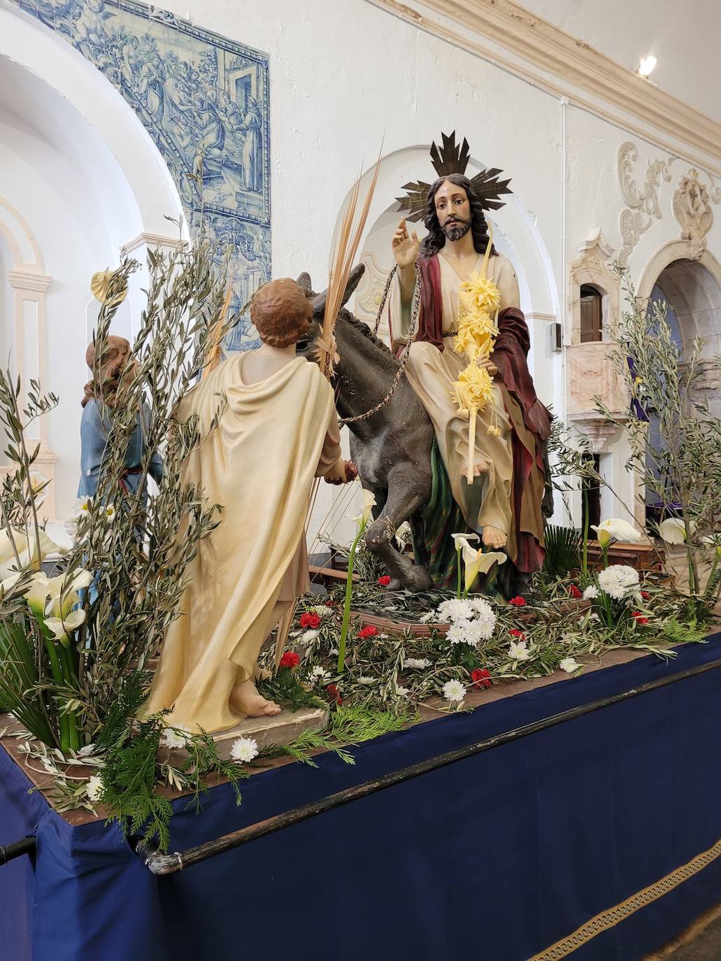 Imagen del Señor entrando triunfal en Jerusalén. 
