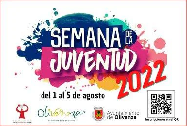 Cartel de la III Semana de la Juventud en Olivenza. 