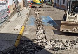 Comienza la obra de mejora de la red de abastecimiento de la calle Obispo Amadeo de San Jorge
