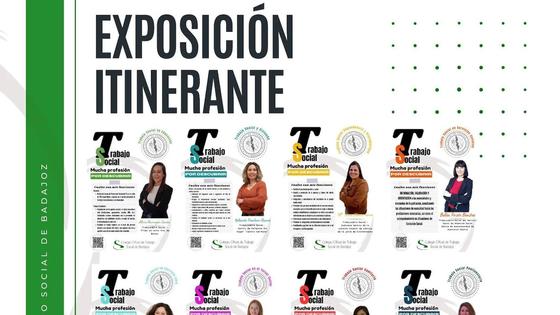 La muestra itinerante 'Trabajo social: mucha profesión por descubrir' recala en el Meegs