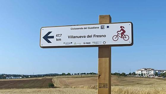 La ciudad contará con una cámara de conteo de cicloturistas de la Ciclosenda del Camino Natural del Guadiana