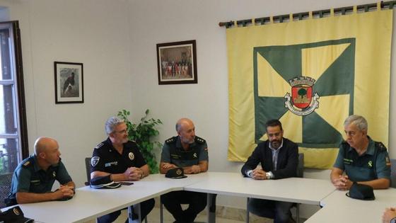 El jefe de la Guardia Civil de Extremadura visita Olivenza
