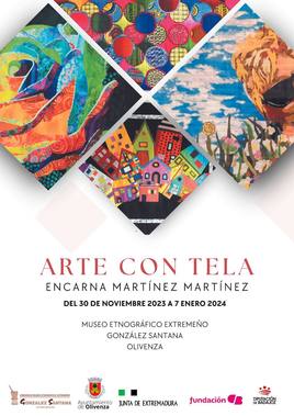 Encarna Martínez lleva al Meegs sus trabajos artísticos realizados con tela