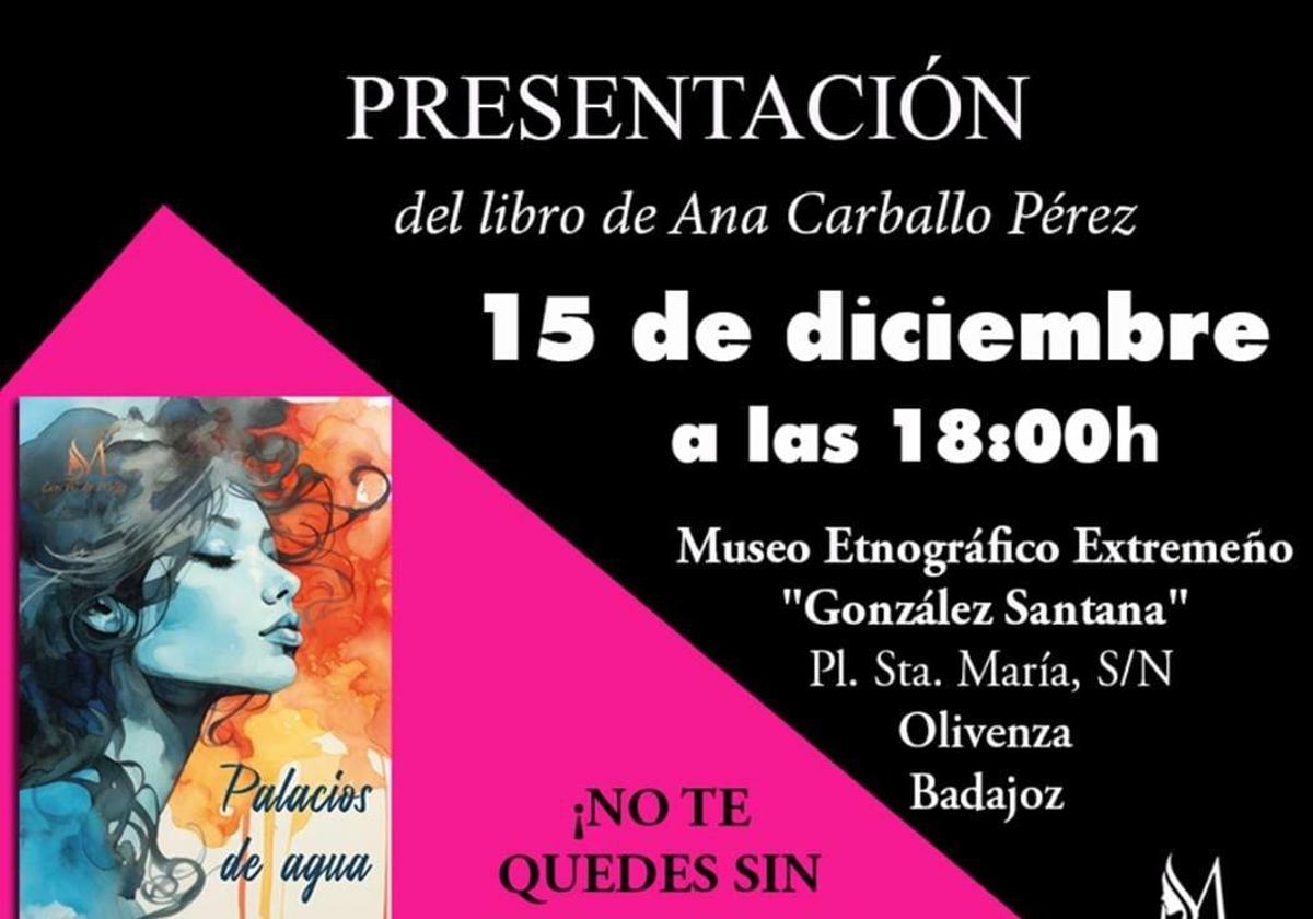 La Oliventina Ana Carballo presenta su libro &#039;Palacios de agua&#039; en el Meegs