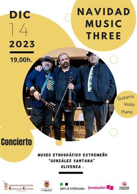 El Meegs acoge el concierto Navidad Music Three