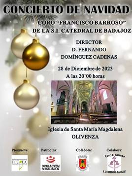 El coro 'Francisco Barroso de la Catedral de Badajoz cantará en la Magdalena