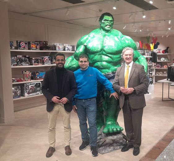 El Museo Papercraft expone a Hulk en un centro comercial de Badajoz