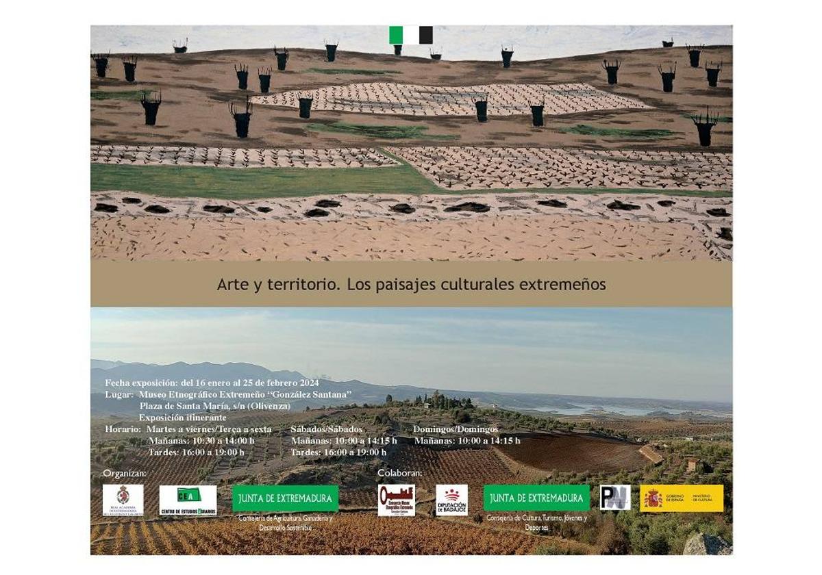 La exposición itinerante 'Arte y Territorio. Los paisajes culturales extremeños' llega al Meegs