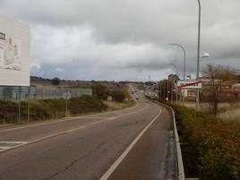 Carretera Olivenza- Badajoz, imagen de archivo.