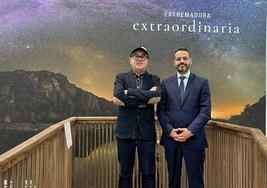Fuentes y González en la presentacion del festival en Fitur.