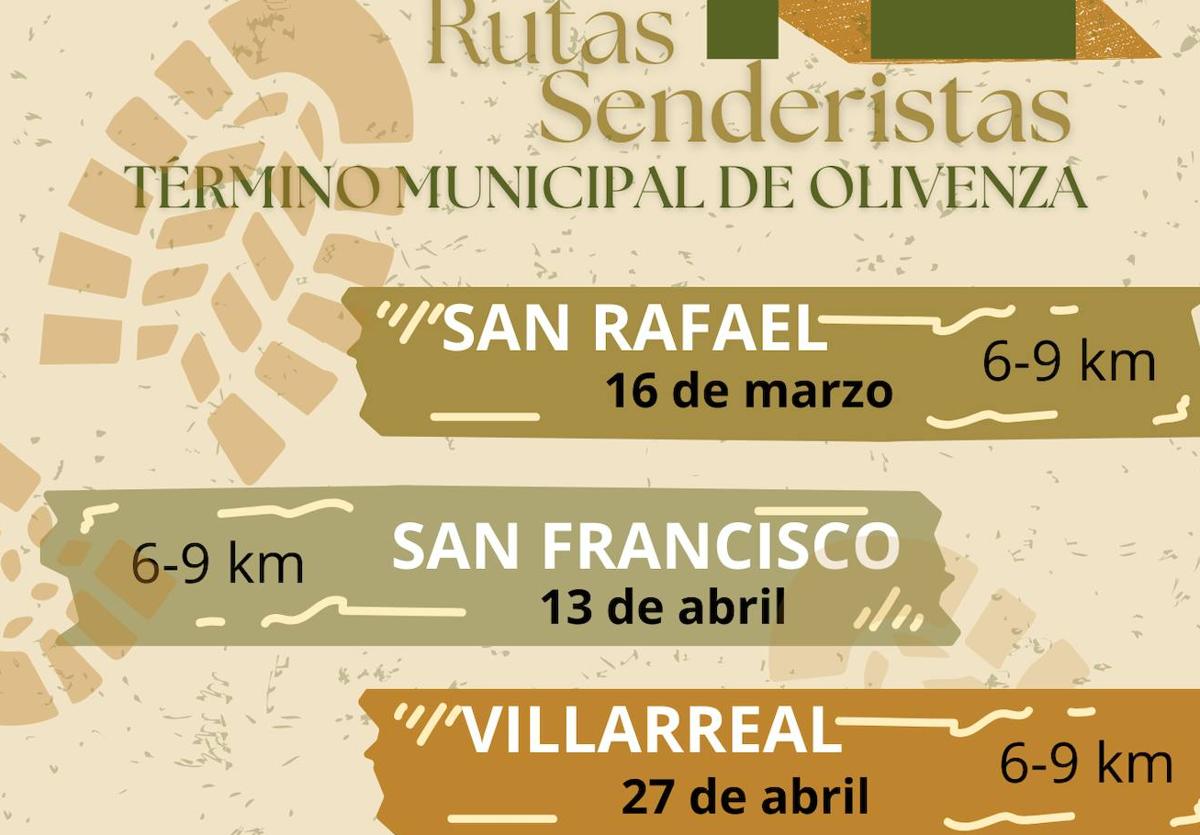 La GMD programa cuatro rutas senderistas para conocer la flora y la fauna de Olivenza