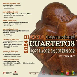 Los cuartetos Aral y Miscere darán un concierto en el Museo Etnográfico
