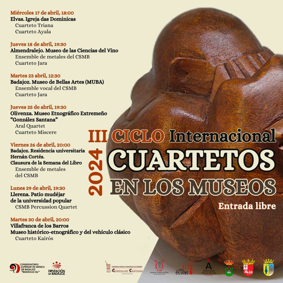 Los cuartetos Aral y Miscere darán un concierto en el Museo Etnográfico