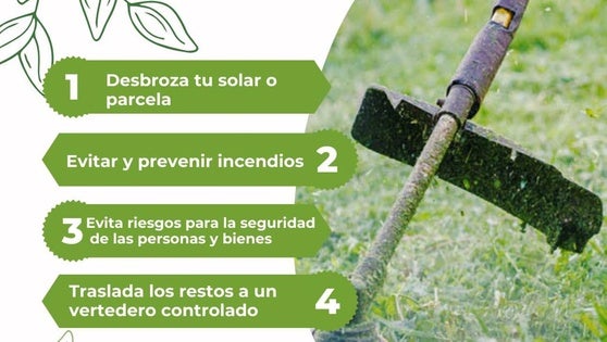 El incumplimiento de la limpieza de solares conllevará expedientes sancionadores con multas de hasta 750 euros