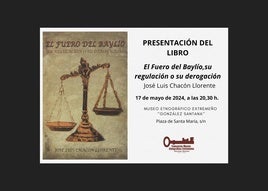 El Meegs acoge la presentación del libro 'El Fuero del Baylío'