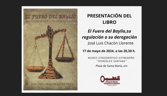 El Meegs acoge la presentación del libro 'El Fuero del Baylío'