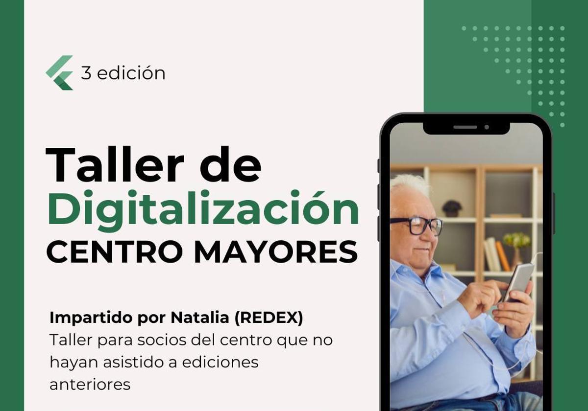 Últimos días de inscripción al taller de Digitalización en el Centro de Mayores