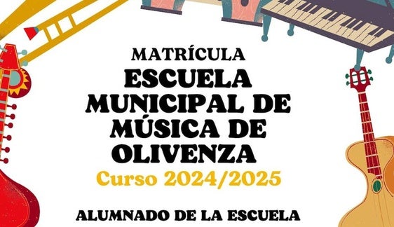 Los interesados en ingresar en la Escuela Municipal de Música ya pueden inscribirse