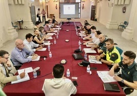 El regidor presidió la reunión de la Junta de Seguridad.