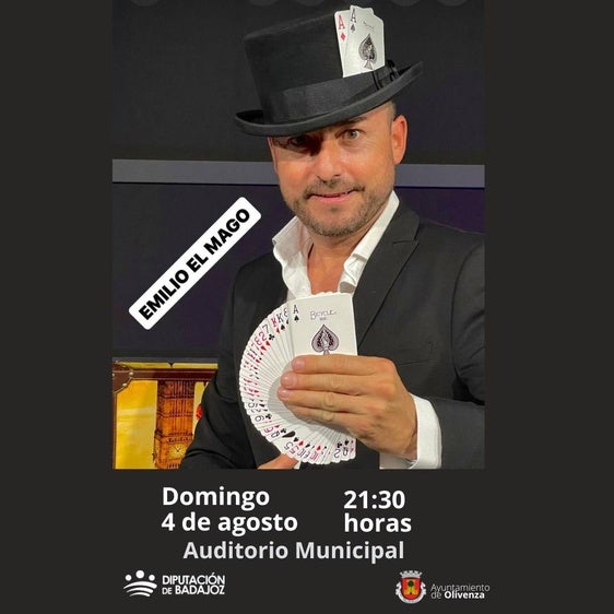 La magia llegará de la mano del ilusionista extremeño 'Emilio El Mago'