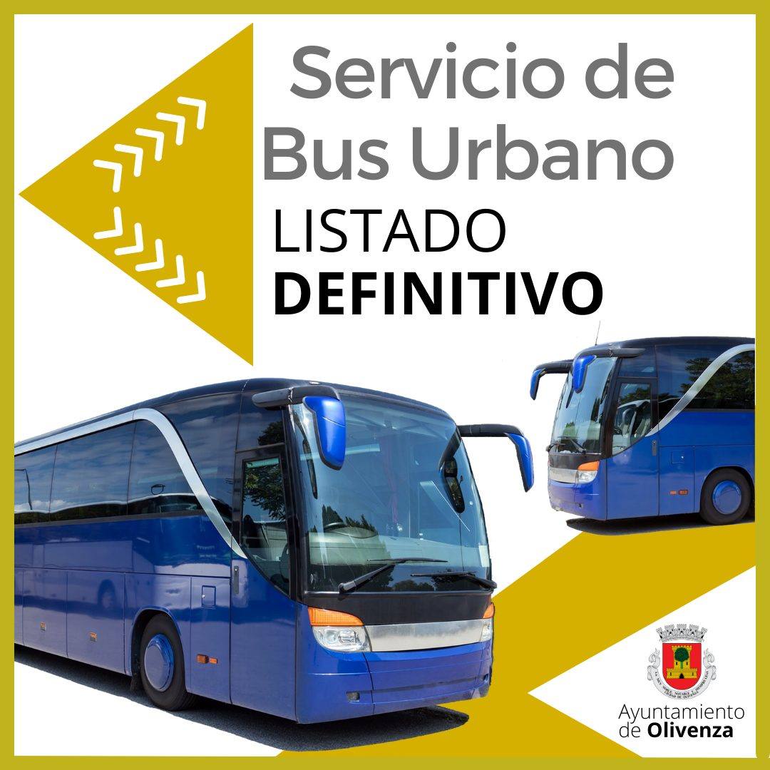 El Servicio de Bus Urbano ya cuenta con el listado definitivo de usuarios