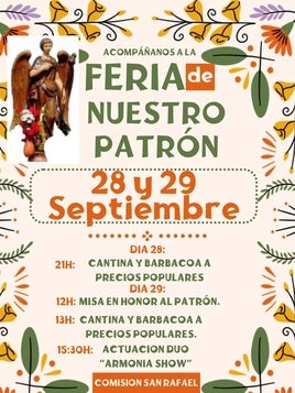 San Rafael celebrará a su patrón con una misa en su honor y música en directo