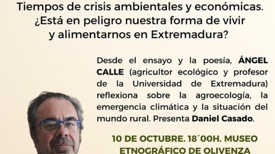 Ángel Calle dará una conferencia sobre 'Revoluciones naturales'
