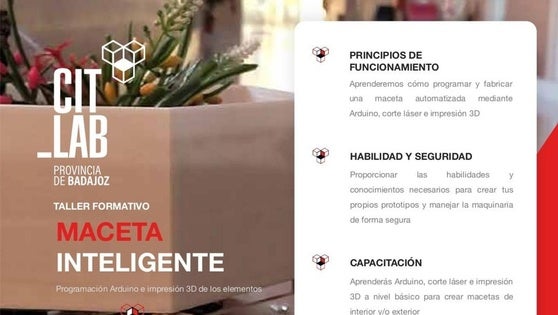 El Citlab oferta una formación denominada 'Maceta inteligente'