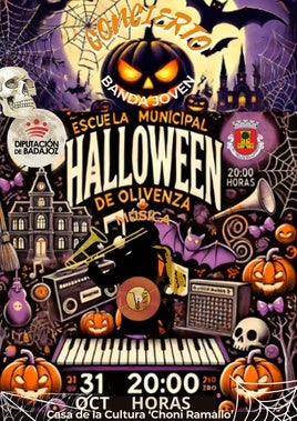 La Banda Joven de la Escuela Municipal de Música ofrecerá un concierto de Halloween