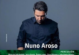 El percusionista portugués Nuno Aroso estrenará 'Burning, Burning' en Olivenza
