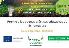 El Centro de Adultos de Olivenza recibe el premio 'Buenas Prácticas' por CEPA'S Garden