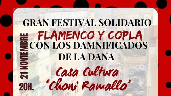 La Peña Cultural Flamenca organiza un festival a beneficio de los afectados por la DANA
