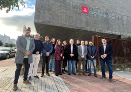 Algunos de los regidores asistentes a la reunión.