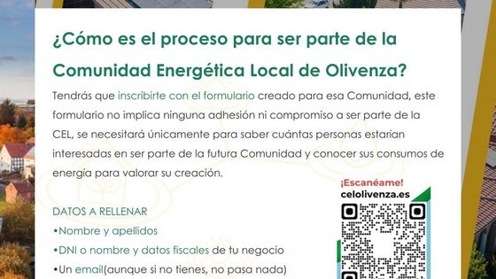 Se abren las inscripciones para adherirse a la Comunidad Energética Local