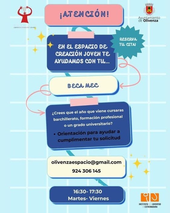 El ECJ abre el plazo para ayudar a gestionar la solicitud de las becas MEC
