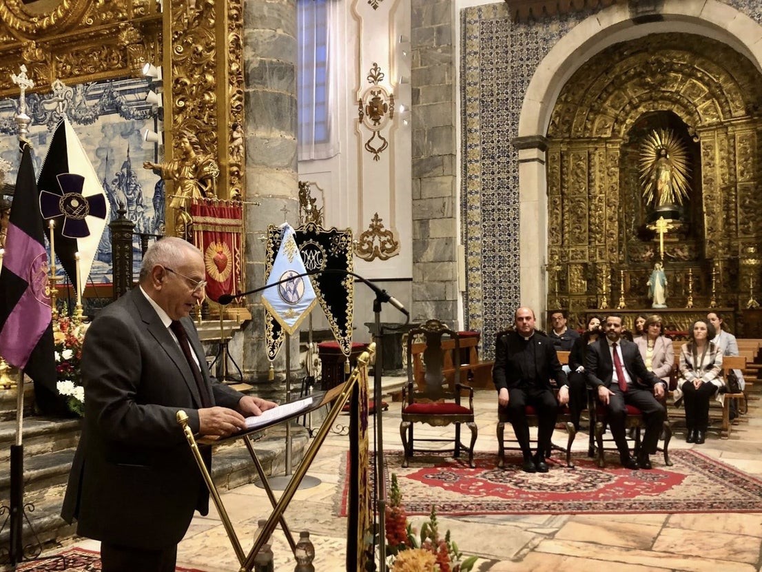 José M. Rodríguez, realizó un sentido recorrido por la historia de la Semana Santa oliventina en su pregón
