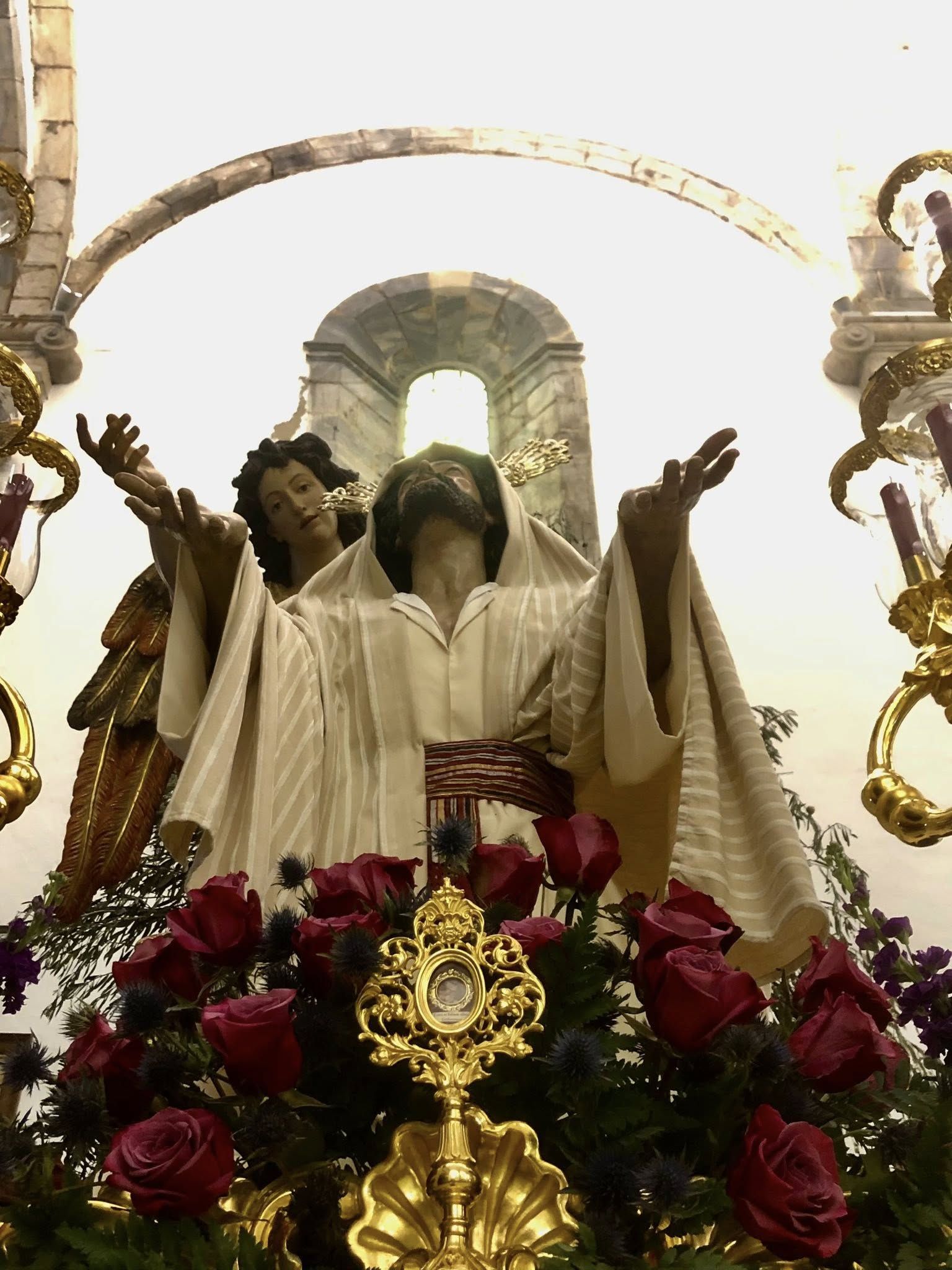 Jesús Orando en el Huerto estrenó nuevos faldones el martes Santo