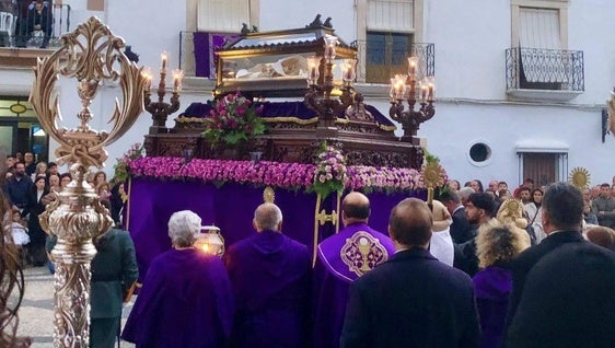Olivenza no tuvo la procesión de los dos santos entierros debido a la lluvia