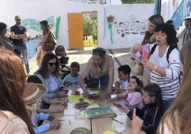 Las actividades se celebraron en el patio del centro, en su mayoría.