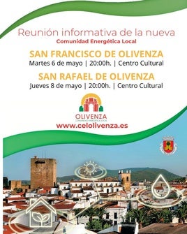 San Francisco y San Rafael acogerán las nuevas reuniones sobre la Comunidad Energética Local