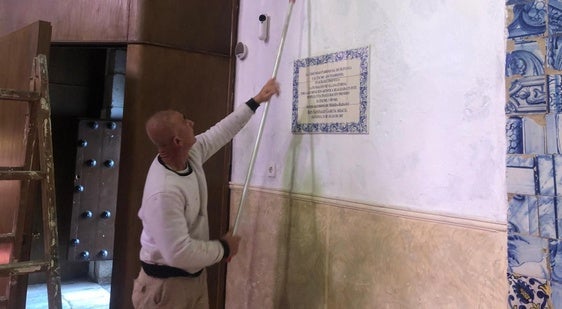 Acaban las labores de pintura en el templo de la Magdalena