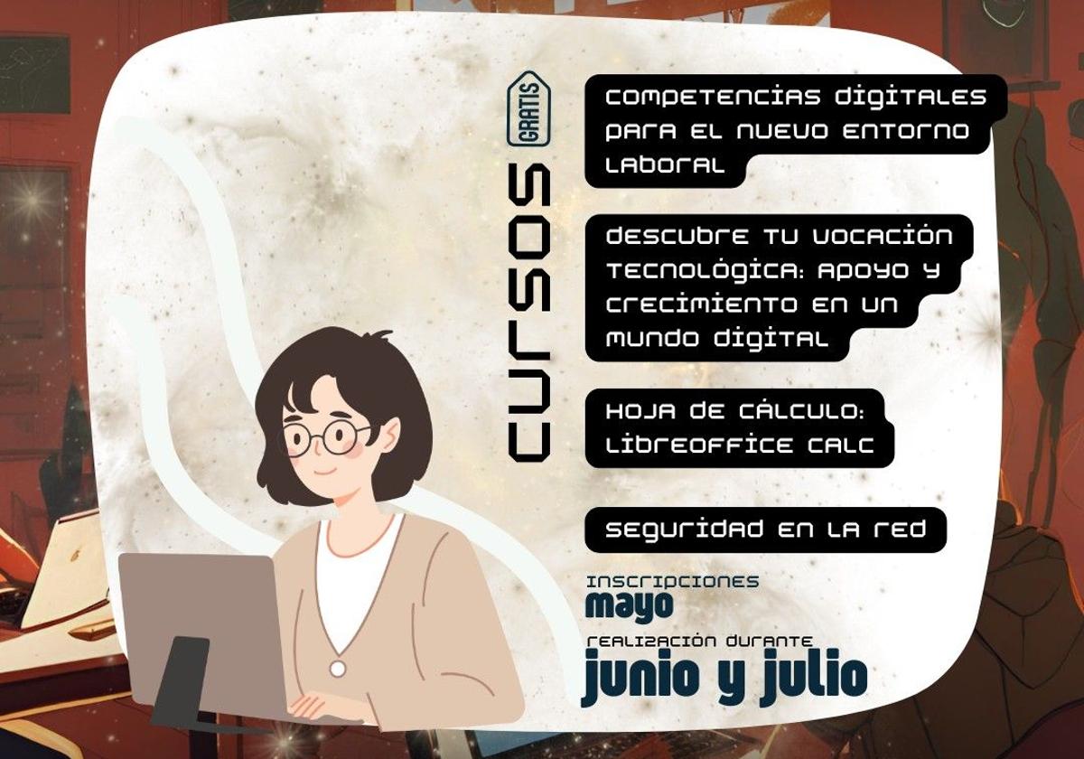 Espacio Digital Olivenza oferta nuevos cursos del aula virtual de Aupex para verano