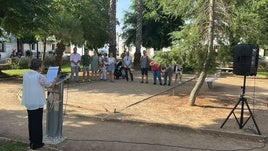 El parque de la Diversidad acogió la lectura del manifiesto y el homenaje a Zerolo.