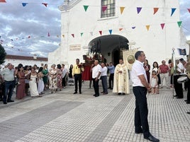 Salida en procesión de San Benito.