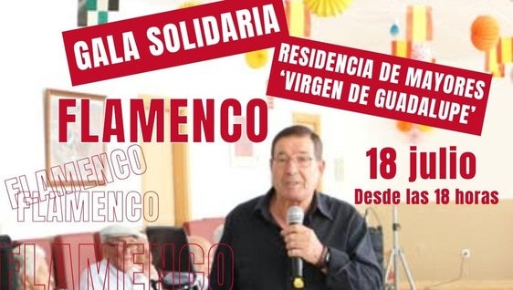 Flamenco solidario para las personas mayores de la residencia 'Virgen de Guadalupe'