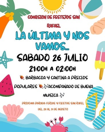 San Rafael celebra una fiesta preferia con una noche de música y barbacoa