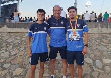 El atleta oliventino Andrés González Pacheco, subcampeón de España en 1500 metros