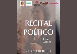 La poetisa Laura Gómez regresa a Olivenza con el recital 'A los pies del Castillo'
