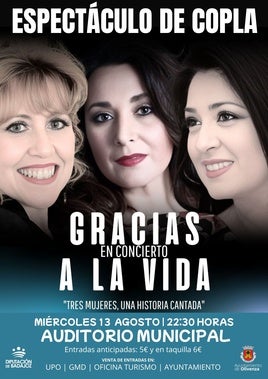 El espectáculo 'Gracias a la Vida' rendirá un emotivo homenaje a las grandes voces femeninas