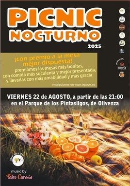 El parque de Los Pintasilgos acogerá un picnic nocturno con premio para la mejor mesa